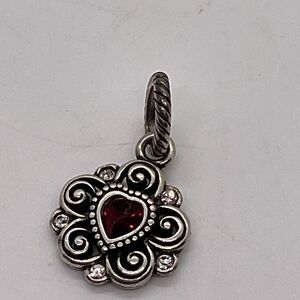 Brighton Ruby Red Heart Charm
